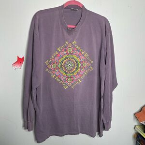 Vintage Rusted Root 1996-1997 Tour Graphic T-Shirt Long Sleeves Purple XL RARE